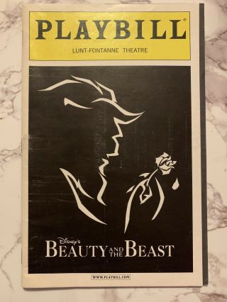 Beauty And The Beast Disney Broadway Playbill Megan Mcginnis Steve Blanchard