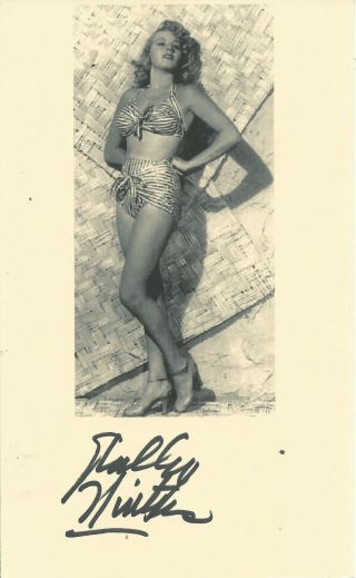 Shelley Winters Sexy Leggy 5 " X 7 " Hand Signed Autographed Photo D.  2006