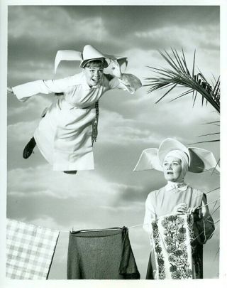 Sally Field Flying The Flying Nun Marge Redmond 1967 Abc Tv Photo