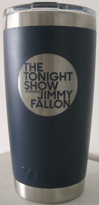 The Tonight Show Starring Jimmy Fallon Promo 20 Ounce Blue Yeti Rambler Tumbler