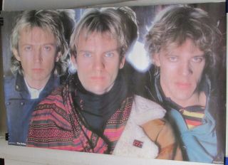 The Police Sting Andy Summers Stewart Copeland 1983 Funky 23x34 " Poster [n027]