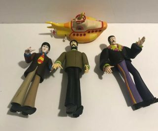Mcfarlane Toys The Beatles 1999 Music Action Yellow Submarine No Ringo Starr Vtg