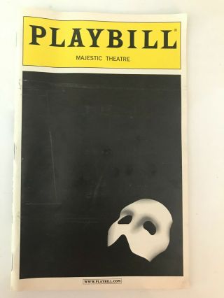 Phantom Of The Opera Playbill Majestic Theatre 2003