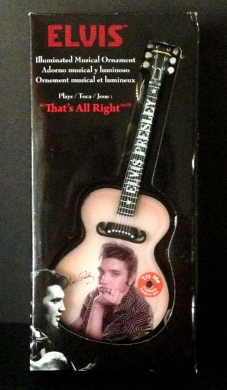 Elvis Presley Flashing Illuminated Musical Ornament That 