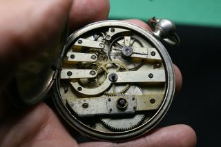 Antique 1880 ' s M.  J.  TOBIAS LIVERPOOL Pocket Watch w/ Sterling Case? 2