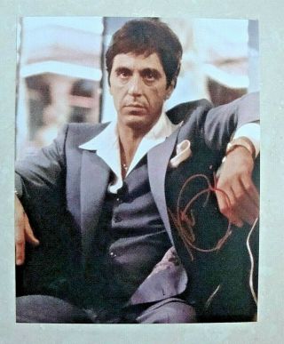 Al Pacino / Scarface / Signed 8x10 Celebrity Photo /