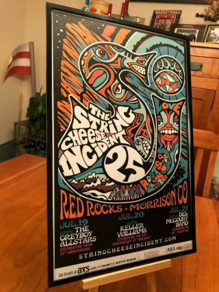 Big 11x17 Framed String Cheese Incident Live In Denver 2019 " Concert Tour Poster