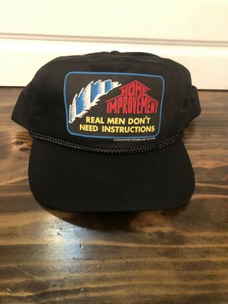 Vintage Home Improvement Tv Show Hat Merchandise Merch 90s Black Cap Tool Time