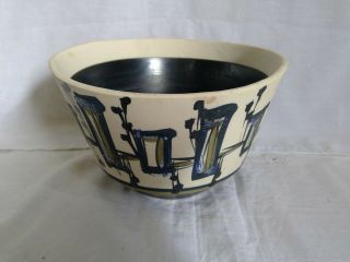 Harsa Israel Pottery Bowl Mid Century