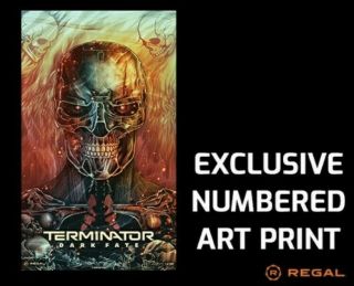 Terminator Dark Fate - 11¼ " X 19 " Regal Art Print Poster 386 Of 500 -
