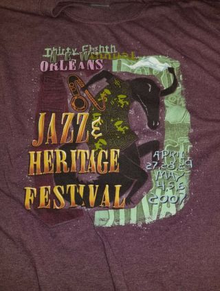 Orleans Jazz & Heritage Festival,  2007,  Size 2xl T - Shirt O400.