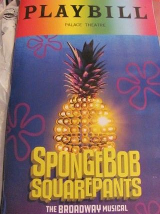 Spongebob Squarepants Pride Playbill Broadway Musical Sara Bareilles