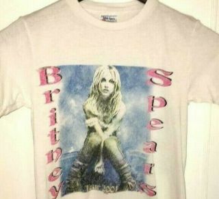Vtg Britney Spears Tour 2001 T Shirt Rare Concert Tee Live Pop Usa Made Band
