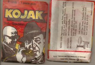 1975 Monty Gum Kojak Pack From Box Savalas