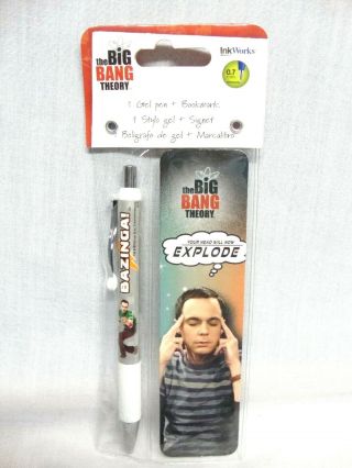 The Big Bang Theory Gel Pen And Bookmark W/ Sheldon