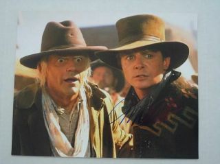 Michchael J.  Fox 8x10 Signed Photo Autographed - " Back N Time "
