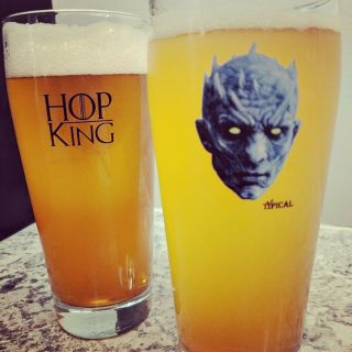The Hop King - 16 Oz Willi Glass - Night King - Game Of Thrones Got - Craft Beer