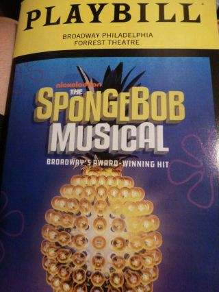 Tour Spongebob Squarepants Playbill Tour Broadway Musical Sara Bareilles