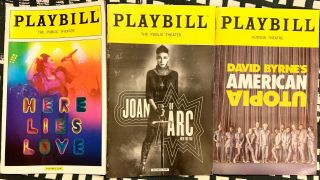 David Byrne 3 Broadway/ny Playbills - Here Lies Love Joan Of Arc American Utopia
