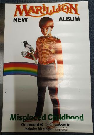Marillion Misplaced Childhood Promo Shop Poster 1985 51cm X 34cm
