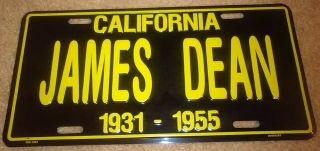 James Dean Metal Car Tag