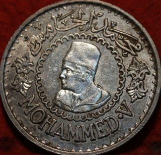 1956 Morocco 500 Francs Silver Foreign Coin