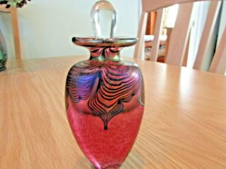 Robert Held Art Glass Perfume Bottle/vase Signed