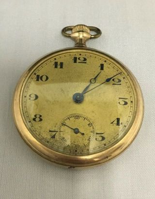 Vintage Conway 7 Jewel Pocket Watch Gf Case Hp41