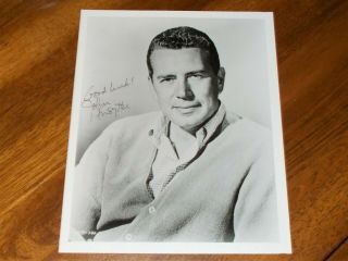 John Forsythe (1918 - 2010) Autographed 8 " X 10 " Glossy Photo Signed In 1984.