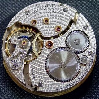 Rode Watch Co Top Quality Hunter Pocket Watch Movement Circa 1910 Good Balance