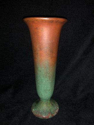 Clewell copper clad pottery vase arts & crafts verdigris patina 413 - 211 2