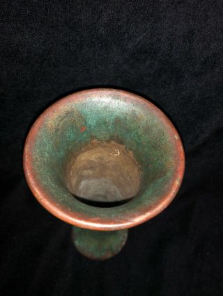 Clewell copper clad pottery vase arts & crafts verdigris patina 413 - 211 3