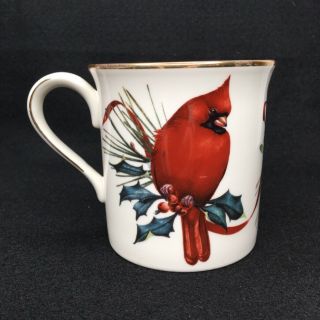 Lenox Winter Greetings Catherine Mcclung Cardinal Mug Christmas Bird