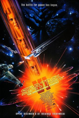 Star Trek Vi: The Undiscovered Country (1991) Movie Poster - Rolled
