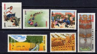 China Sc 1181 - 6 1974 T3 Farmers Paintings Stamp