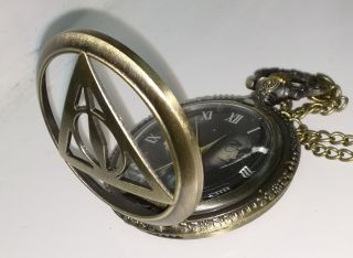 Harry Potter Lord Voldemort Pocket Watch Necklace Mens Sci - Fi Wizzard Clock