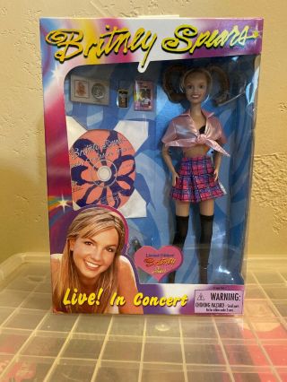Britney Spears Live In Concert Barbie Doll 1999 Baby One More Time Cd