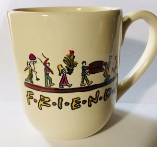 Friends Tv Show Coffee Mug 1996 Warner Bros Central Perk Cup Rare Htf Vintage