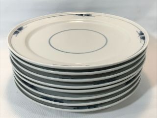 Set Of 8 Vintage Royal Copenhagen Gemina 41 / 14608 10 1/4” Dinner Plates