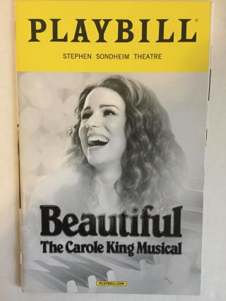 Beautful Playbill Book Theatre York Broadway January 2018 Chilina Kennedy