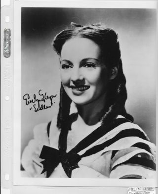 Gone With The Wind - Evelyn Keyes - Orig Signature Autographed 8x10 Photo -