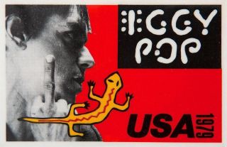 Iggy Pop 1979 Values Tour Vintage Concert Poster / Near