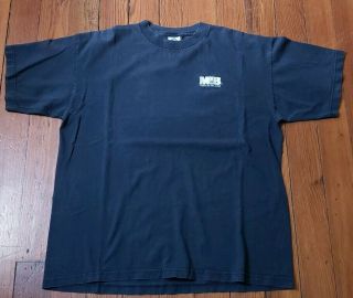 Rare 1997 Men In Black Movie Promo T - Shirt - Will Smith Tommy Lee Jones Mib Logo