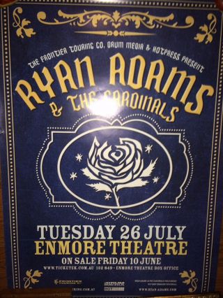 Ryan Adams & The Cardinals Poster Enmore Theatre
