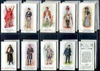 Tobacco Card Set,  John Player,  Stage,  Theatre,  Actor,  Actress,  1800 