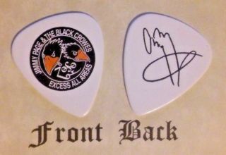 Black Crowes With Jimmy Page Band Signature Logo Guitar Pick (led Zeppelin) (w)