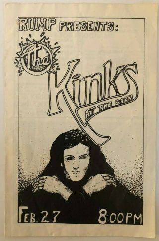 Rump Presents The Kinks At The Barn Rare Vintage 1970 