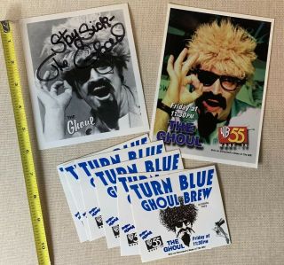 The Ghoul Ron Sweed Autographed Promo Photo 6 Ghoul Brew Labels Rare