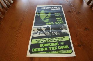 Someone Behind The Door Bronson 1971 Aust Orig Daybill Movie Poster Vgood Cond