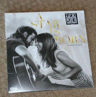 2019 A Star Is Born Soundtrack Lp Vinyl Lady Gaga 2 Lp Set Plus Photo Prints